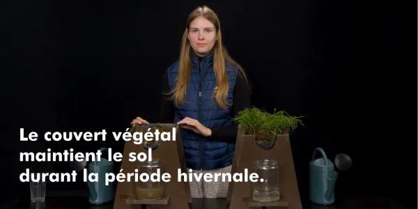 visuel Sol couvert ou sol nu : qui absorbe le mieux la pluie ?